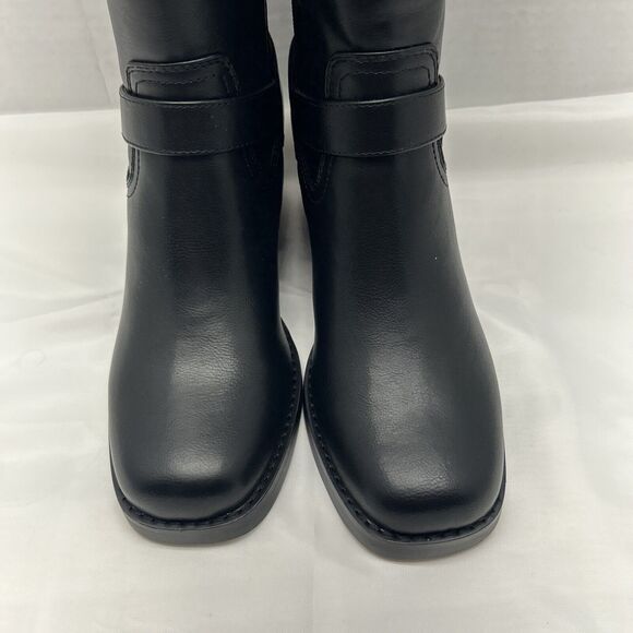 MARC FISHER Laile2 Block Heel Knee High Harness Motocycle Boots Brown SZ 9 NEW - Picture 7 of 10